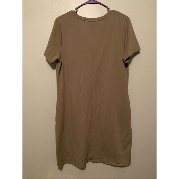 Time And Tru Green Short Sleeve Pocket Dress Size Large - Picture 5 of 6
